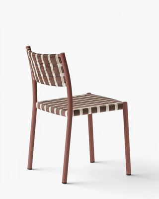 Pedrali Nuova Guinea 3630 aluminium chair with seat and backrest in polypropylene weave