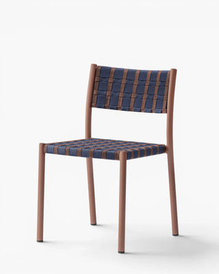 Pedrali Nuova Guinea 3630 aluminium chair with seat and backrest in polypropylene weave