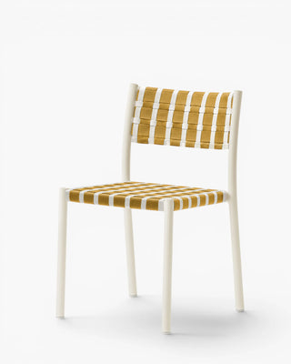 Pedrali Nuova Guinea 3630 aluminium chair with seat and backrest in polypropylene weave