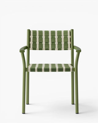 Pedrali Nuova Guinea 3635 aluminium armchair with seat and backrest in polypropylene weave