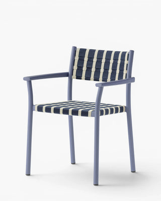 Pedrali Nuova Guinea 3635 aluminium armchair with seat and backrest in polypropylene weave