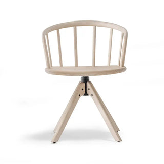 Pedrali Nym 2845 ash armchair with swivel base