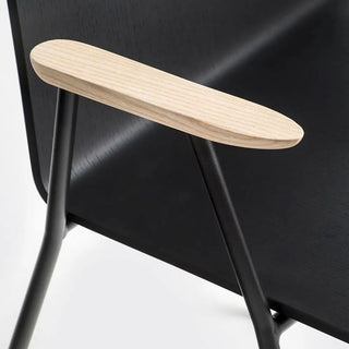 Pedrali Osaka Metal 5712 ash armchair with steel legs
