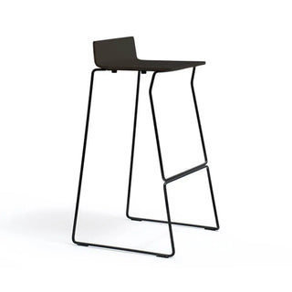 Pedrali Osaka Metal ash stool with steel sled base