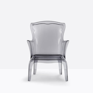 Pedrali Pasha 660 design armchair Pedrali Transparent smoke grey FU - Buy now on ShopDecor - Discover the best products by PEDRALI design