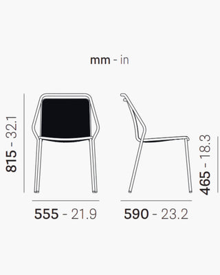 Pedrali Philía Mesh 3920 metal chair