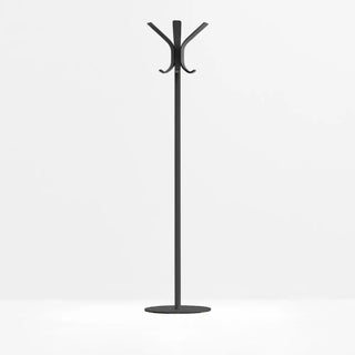 Pedrali Ray 5166 floor steel coat hanger with oak hooks
