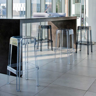 Pedrali Rubik 580 πλαστικό σκαμπό εξωτερικού χώρου με κάθισμα Υ