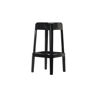 Pedrali Rubik 580 outdoor plastic stool with seat H.75 cm. Black - Buy now on ShopDecor - Discover the best products by PEDRALI design