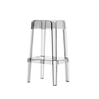 Pedrali Rubik 580 outdoor plastic stool with seat H.75 cm. Transparent - Buy now on ShopDecor - Discover the best products by PEDRALI design
