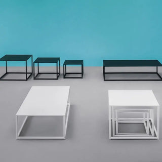 Pedrali Code coffee table with solid laminate top