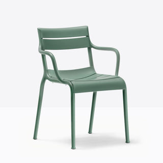 Pedrali Souvenir 555 armchair for outdoor use Pedrali Souvenir Green - Buy now on ShopDecor - Discover the best products by PEDRALI design