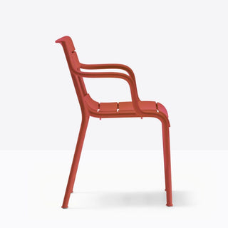 Pedrali Souvenir 555 armchair for outdoor use Pedrali Souvenir Red - Buy now on ShopDecor - Discover the best products by PEDRALI design