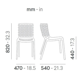 Pedrali Tatami 305 polypropylene chair