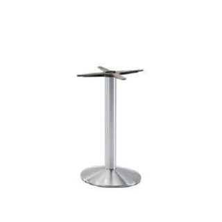 Pedrali Tonda table base with round base ø 40 cm. - 15.75 in. Brushed stainless steel AC - Buy now on ShopDecor - Discover the best products by PEDRALI design