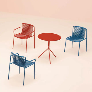 Pedrali Tribeca 3665 steel armchair with PVC profile