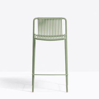 Pedrali Tribeca 3667 garden stool with seat H.26.57 inch for outdoor use Pedrali Green VE100E - Buy now on ShopDecor - Discover the best products by PEDRALI design