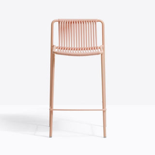 Pedrali Tribeca 3667 garden stool with seat H.26.57 inch for outdoor use Pedrali Pink RA100E - Buy now on ShopDecor - Discover the best products by PEDRALI design