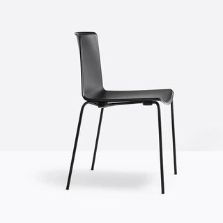 Pedrali Tweet 890 chair with polypropylene shell and steel legs