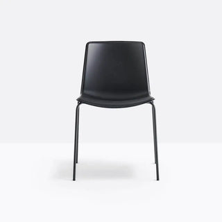Pedrali Tweet 890 chair with polypropylene shell and steel legs