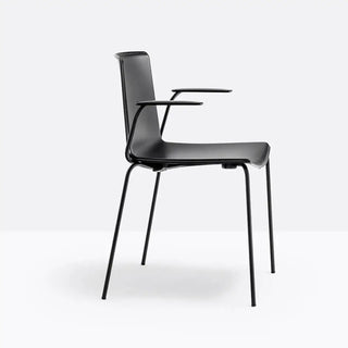 Pedrali Tweet 895 armchair with polypropylene shell and steel legs