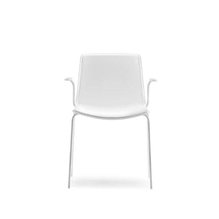 Pedrali Tweet 895 armchair with polypropylene shell and steel legs