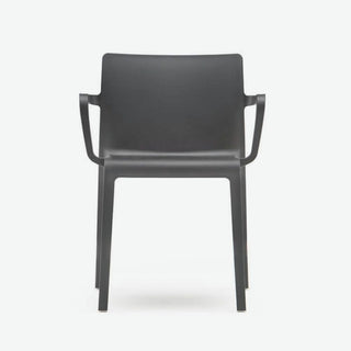 Pedrali Volt 675 polypropylene chair with armrests for outdoor use Pedrali Anthracite grey GA - Buy now on ShopDecor - Discover the best products by PEDRALI design