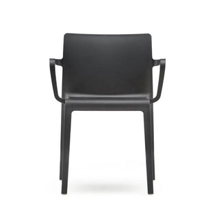 Pedrali Volt 675 polypropylene chair with armrests for outdoor use Black - Buy now on ShopDecor - Discover the best products by PEDRALI design
