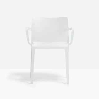 Pedrali Volt 675 polypropylene chair with armrests for outdoor use White - Buy now on ShopDecor - Discover the best products by PEDRALI design
