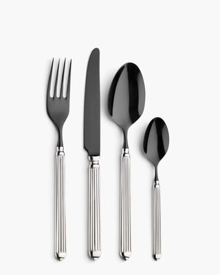 Pinti 1929 Ellade 18/10 stainless steel cutlery set Treasure 50 50 Total Black Set 24 - Buy now on ShopDecor - Discover the best products by PINTI 1929 design