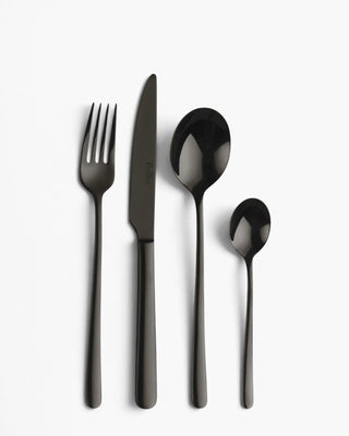Pinti 1929 Sky 18/10 stainless steel cutlery set Treasure Total Black Set 24 - Buy now on ShopDecor - Discover the best products by PINTI 1929 design
