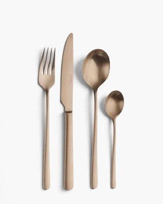 Pinti 1929 Sky Satin 18/10 stainless steel cutlery set Treasure Copper Set 24 - Buy now on ShopDecor - Discover the best products by PINTI 1929 design