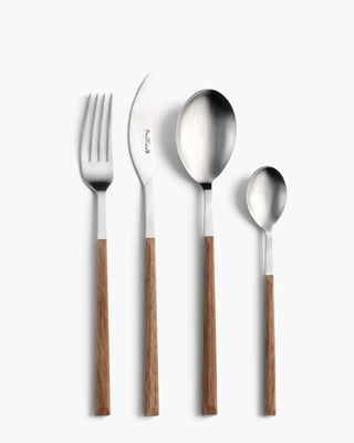 Pinti 1929 Sushi Satin 18/10 satin-finish stainless steel cutlery set with ABS handle Teak Set 24 - Buy now on ShopDecor - Discover the best products by PINTI 1929 design