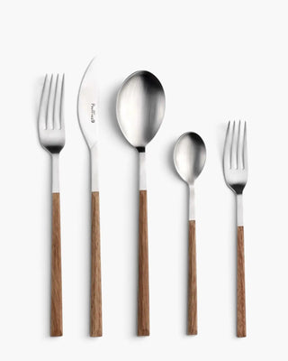 Pinti 1929 Sushi Satin 18/10 satin-finish stainless steel cutlery set with ABS handle Teak Set 30 - Buy now on ShopDecor - Discover the best products by PINTI 1929 design