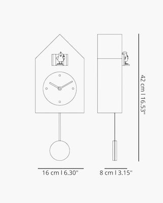 Progetti Freebird wall/cuckoo clock - Buy now on ShopDecor - Discover the best products by PROGETTI design