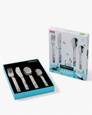 Puresigns Manao set 4 pieces children's cutlery - Buy now on ShopDecor - Discover the best products by PURESIGNS design