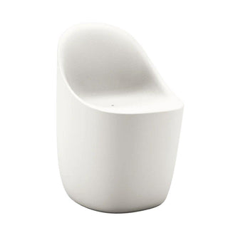 Qeeboo Cobble Chair in recyclable polyethylene Qeeboo White warm - Buy now on ShopDecor - Discover the best products by QEEBOO design
