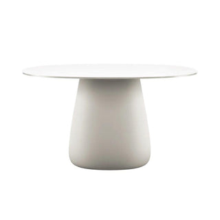 Qeeboo Cobble Table table with HPL top diam. 135 cm. Qeeboo White warm - Buy now on ShopDecor - Discover the best products by QEEBOO design