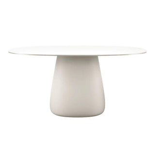 Qeeboo Cobble Table table with HPL top diam. 160 cm. Qeeboo White warm - Buy now on ShopDecor - Discover the best products by QEEBOO design