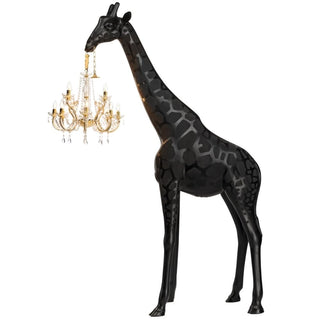 Qeeboo Giraffe In Love M floor lamp in the shape of a giraffe Black - Buy now on ShopDecor - Discover the best products by QEEBOO design