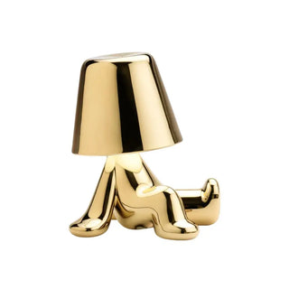 Qeeboo Golden Brothers portable LED table lamp - Buy now on ShopDecor - Discover the best products by QEEBOO design