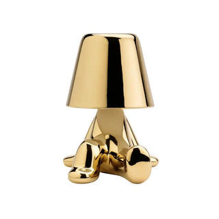 Qeeboo Golden Brothers portable LED table lamp Bob - Buy now on ShopDecor - Discover the best products by QEEBOO design
