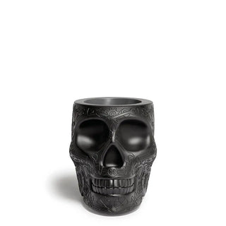 Qeeboo Mexico planter and champagne cooler in the shape of a skull Qeeboo Black - Buy now on ShopDecor - Discover the best products by QEEBOO design