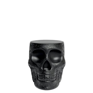 Qeeboo Mexico stool and sidetable in the shape of a skull Qeeboo Black - Buy now on ShopDecor - Discover the best products by QEEBOO design