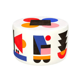 Qeeboo Oggian medium pouf White - Buy now on ShopDecor - Discover the best products by QEEBOO design