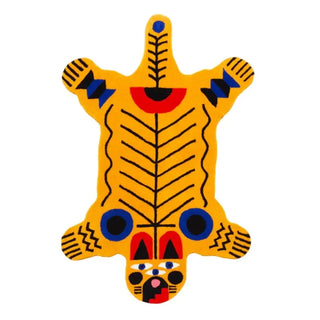 Qeeboo Oggian Italienischer Tiger Teppich