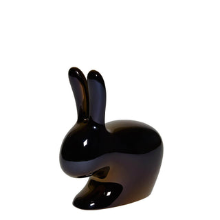 Qeeboo Rabbit Chair Finitura Metallica a forma di coniglio