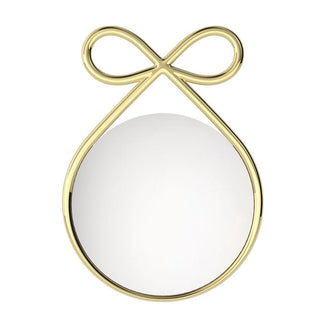 Qeeboo Ribbon Mirror Metal Finish Qeeboo Gold - Buy now on ShopDecor - Discover the best products by QEEBOO design