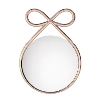 Qeeboo Ribbon Mirror Metal Finish Qeeboo Pink gold - Buy now on ShopDecor - Discover the best products by QEEBOO design