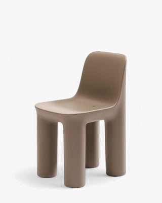 Qeeboo Tata chair in recyclable polyethylene Qeeboo Dove grey - Buy now on ShopDecor - Discover the best products by QEEBOO design